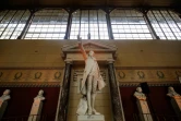 La statue de Jean Sylvain Bailly, astronome, mathématicien et homme politique dans la salle du Jeu de Paume, le 2 mars 2022 à Versailles