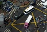 Des employés des transports de Caracas en grève le 8 juin 2016