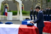 Le Premier ministre Gabriel Attal lors de l'hommage aux deux gendarmes morts en Nouvelle-Calédonie, le 24 mai 2024 à Maisons-Alfort, au sud de Paris