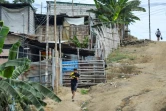 Le bidonville la "Cité de Dieu", dans le quartier du Mont Sinai, le 26 juillet à Guayaquil, en Equateur