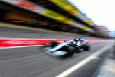 Le Britannique Lewis Hamilton (Mercedes) lors de tests sur le circuit de Catalogne, à Montmelo, le 28 février 2020