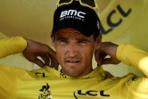Le Belge Greg Van Avermaet toujours maillot jaune après la 5e étape du Tour de France, le 11 juillet 2018 à Quimper 