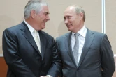 Le PDG d'ExxonMobil Rex Tillerson et Vladimir Poutine le 30 août 2011 à Sochi