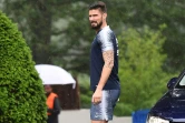 L'attaquant français Olivier Giroud, à Clairefontaine le 5 juin 2018 