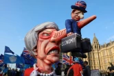 Les anti-Brexit manifestent devant le Parlement britannique à Londres, le 1er avril 2019