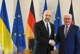 Le président allemand Frank-Walter Steinmeier et le Premier ministre ukrainien, Denys Chmygal, au palais Bellevue, à Berlin, le 4 septembre 2022