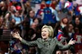 Hillary Clinton lors d'un meeting le 26 avril 2016 à Philadelphie 