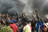 Des manifestants contre le coup d'Etat le 19 septembre 2015 à Ouagadougou, la capitale du Burkina Faso