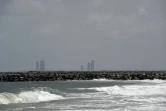 Des tours du quartier Eko Atlantic en arrière-plan derrière la jetée de Lagos, le 29 avril 2019