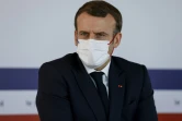 Emmanuel Macron le 4 décembre 2020 à l'hôpital Necker
