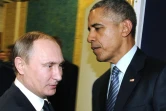 Les présidents russe Vladimir Poutine et américain Barack Obama le 30 novembre 25015 au Bourget