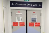L'entrée de la zone Covid de l'Hôpital privé de l'Est parisien - Ramsay à Aulnay-sous-Bois, le 13 mars 2021