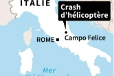 Italie : crash d'hélicoptère
