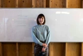 Hazuki Shimizu, survivante du tsunami de 2011, au Centre pour enfants de Ishinomaki, le 9 février 2021 au Japon