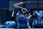 Alexander Zverev écoeuré par Milos Raonic à l'Open d'Australie, le 21 janvier 2019 à Melbourne