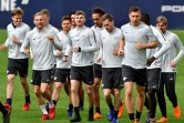 Les joueurs de Leipzig à l'entraînement, le 4 avril 2018 à la Red Bull Arena