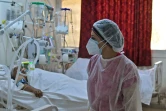 Une docteure dans un hôpital de campagne dédié à la lutte contre le Covid-19, à Kairouan (centre de la Tunisie), le 4 juillet 2021