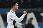 Cristiano Ronaldo vient d'égaliser à 2-2 sur le terrain de l'Atalanta, le 26 décembre 2018 à Bergame  
