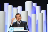 Le chef du gouvernement espagnol Mariano Rajoy lors du dernier meeting de campagne à Barcelone, le 25 septembre 2015