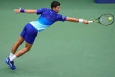 Le Serbe Novak Djokovic, lors de sa défaite face au Russe Daniil Medvedev, en finale de l'US Open, le 12 septembre 2021 à New York