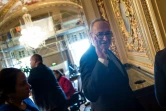 Le chef de file des démocrates au Sénat, Chuck Schumer (d), le 22 janvier 2018 à Washington