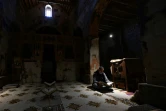 Le père Jihad Youssef au monastère Deir Mar Moussa al-Habachi à Nabek dans le nord de la Syrie, le 8 février 2025