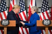 Le président américain Donald Trump et la Première ministre britannique Theresa May lors d'une conférence de presse conjointe à Londres, le 4 juin 2019