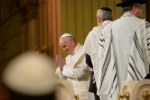 Le pape François à la synagogue de Rome, le 17 janvier 2016