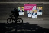Des affiches électorales avant les législatives en Suisse, le 29 septembre 2023 près d'Aarberg