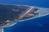 Vue aérienne du nord de l'île de Rarotonga, la plus grande des Iles Cook, le 30 août 2012