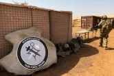 Le logo du groupement de Forces spéciales Tabuka, le 3 novembre 2020 à Menaka (Mali)