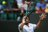 Stan Wawrinka contre l'Argentin Tomas Etcheverry à Wimbledon, le 6 juillet 2023 
