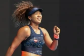 La joie de la Japonaise Naomi Osaka, victorieuse de l'Espagnole Garbine Mugurusa, en 8e de finale de l'Open d'Australie, le 14 février 2021 à Melbourne