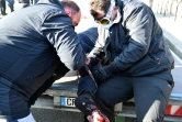 Un manifestant a été blessé à la jambe dans les affrontements