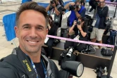 Le photographe de l'Agence France-Presse Jonathan Nackstrand avant la cérémonie d'ouverture des JO, le 26 juillet 2024 à Paris