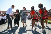 Le prince Harry, et son épouse Meghan, en visite dans le township du Cap, 23 septembre 2019.
