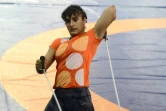 La lutteuse indienne Vinesh Phogat à l'entraînement le 24 mai 2016 à Lucknow