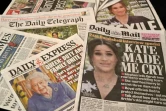 Des Unes de journaux britanniques au lendemain de l'interview donnée par le prince Harry et son épouse Meghan Markle à la star des écrans américains Oprah Winfrey, le 8 mars 2021 