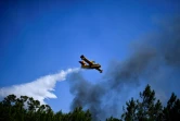 Un avion anti-incendie dans le ciel de Sardoal, au Portugal, le 17 août 2017