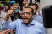 Felix Maradiaga, un des candidats potentiels à la présidentielle au Nicaragua, arrive au siège du parquet général avant son arrestation, le 8 juin 2021