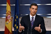 Le chef du parti socialiste espagnol Pedro Sanchez lors d'une conférence de presse à Madrid, le 28 juillet 2016