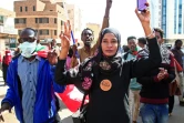 Manifestation contre le pouvoir militaire, le 17 janvier 2022 à Khartoum, au Soudan