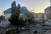Photo diffusée par le gouverneur de la région russe de Koursk, Alexei Smirnov, sur sa chaîne Telegram, montrant les dégâts causés par des bombardements ukrainiens à Soudja, le 6 août 2024