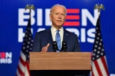 Le candidat démocrate à l'élection pésidentielle américaine Joe Biden fait un discours à Wilmington, le 6 novembre 2020
