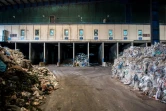 Des monceaux d'ordures, le 14 novembre 2018 dans une usine de recyclage d'Istanbul