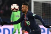 L'attaquant du Paris-SG, Neymar, lors du 16e de finale de la Coupe de France face à Strasbourg, au Parc des Princes, le 23 janvier 2019 