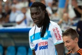 L'attaquant marseillais Bafétimbi Gomis avant d'affronter Lorient au Vélodrome, le 26 août 2016