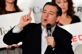 Le candidat à l'investiture républicaine Ted Cruz, lors d'une réunion électorale, le 11 avril 2016 à Irvine en Californie