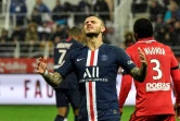 L'attaquant argentin du PSG Mauro Icardi sur le terrain de Dijon le 1er novembre 2019