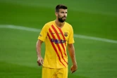 Le défenseur de Barcelone Gerard Piqué lors du match amical entre le Barça et Nastic  le 12 septembre 2020 au stade Johan Cruyff de Sant Joan Despi